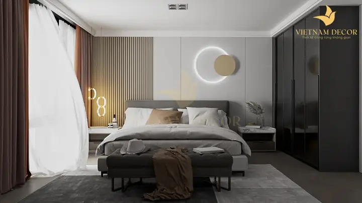 Mẫu 8: Thi Công Nội Thất Căn Hộ Chung Cư Thảo Điền Green – 2 Phòng Ngủ