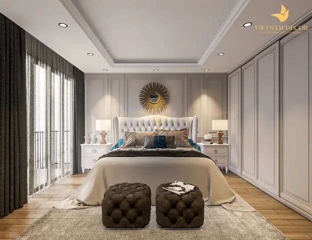 Mẫu 9: Thi Công Nội Thất Căn Hộ Chung Cư Ventosa Luxury – 2 Phòng Ngủ
