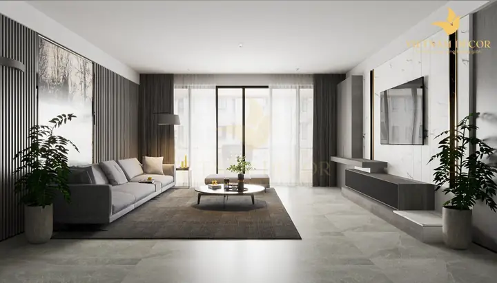 Mẫu 6:thi Công Nội Thất Căn Hộ Chung Cư The Metropole – 1 Phòng Ngủ