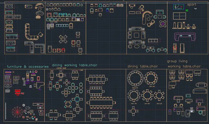 Tổng Hợp Bộ Thư Viện Nội Thất Trong Autocad Tổng Hợp Bộ Thư Viện Nội Thất Trong Autocad