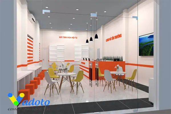 Dự án thiết kế nội thất đẹp hiện đại tại trường tiểu học Sao Khuê, Hưng Yên