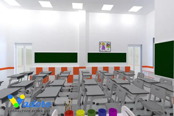 Dự án thiết kế nội thất đẹp hiện đại tại trường tiểu học Sao Khuê, Hưng Yên