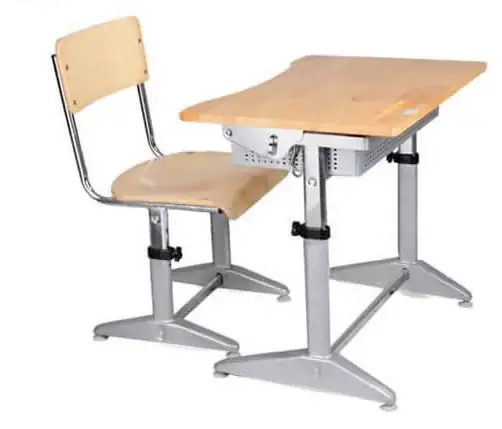 Bộ Bàn Ghế Học Sinh Chống Gù Chống Cận Gỗ Tự Nhiên Bhs 14-04cs