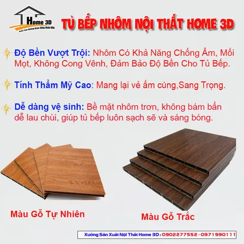 Vì Saotủ Bếpnhôm Nội Thất Màu Gỗ Tự Nhiên Lại Được Ưa Chuộng?