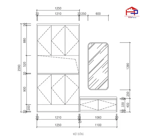 2. Nội thất phòng khách hiện đại nhà anh Nam - Hà Đông