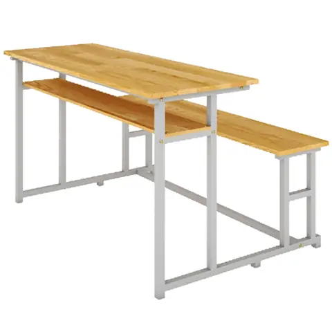 Bàn ghế sinh viên mặt gỗ tự nhiên BSV108G Bàn ghế sinh viên mặt gỗ tự nhiên BSV108G