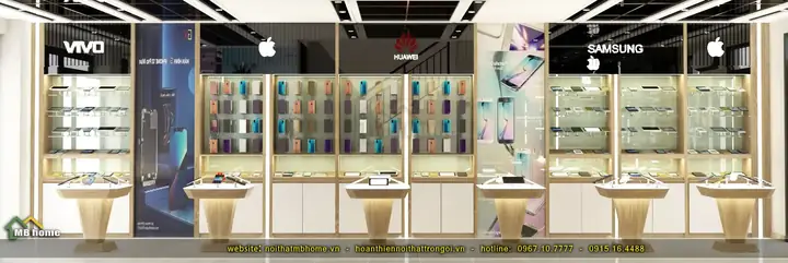 Thiết kế nội thất showroom bán hàng kết hợp văn phòng tại Vinhomes Ocean Park 2
