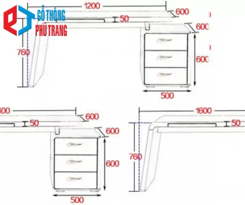 Lựa chọn kích thước bàn làm việc gỗ pallet Lựa chọn kích thước bàn làm việc gỗ pallet