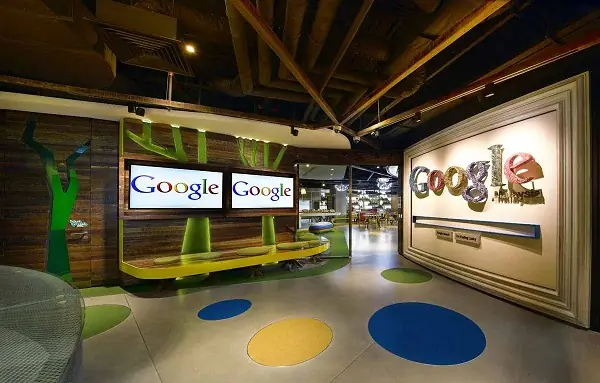 Nội Thất Văn Phòng Google Malaysia Đầy Màu Xanh