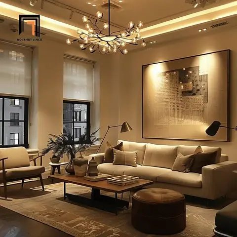 Bộ ghế sofa góc L phối màu GT86 Jiangsu 2m4 x 1m6 cho gia đình