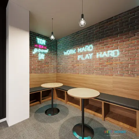 3.4 Thiết kế nội thất khu vực giải lao ăn, uống cho nhân viên 3.4 Thiết kế nội thất khu vực giải lao ăn, uống cho nhân viên