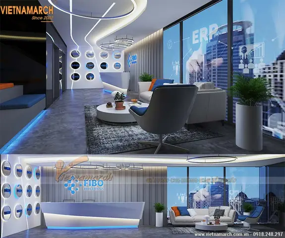 1.2. Đảm bảo đầy đủ các hạng mục thiết kế nội thất văn phòng