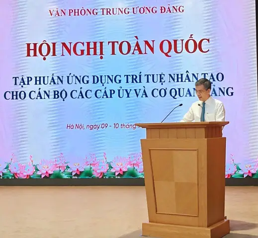 Văn Phòng Trung Ương Đảng Tổ Chức Hội Nghị Toàn Quốc Tập Huấn Ứng Dụng Trí Tuệ Nhân Tạo