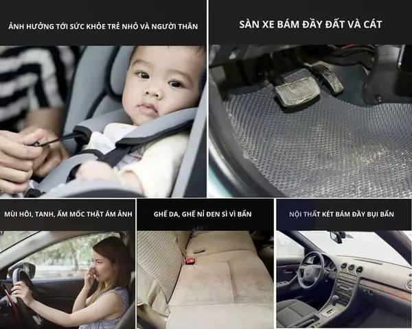 Tác hại nếu không vệ sinh nội thất định kỳ Tác hại nếu không vệ sinh nội thất định kỳ