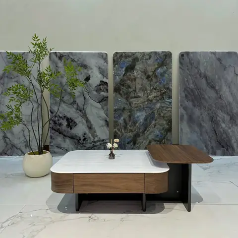 Bàn Trà Đôi Mặt Đá Gỗ Veneer Óc Chó – Kết Hợp Bàn Phụ Hiện Đại, Nhập Khẩu Cao Cấp Bàn Trà Đôi Mặt Đá Gỗ Veneer Óc Chó – Kết Hợp Bàn Phụ Hiện Đại, Nhập Khẩu Cao Cấp
