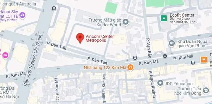 Vincom Center Metropolis Hà Nội ở đâu? Di chuyển như thế nào?