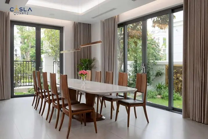 Đá thạch anh nhân tạo cao cấp Caslaquartz ứng dụng tại siêu biệt thự Vinhome Đá thạch anh nhân tạo cao cấp Caslaquartz ứng dụng tại siêu biệt thự Vinhome