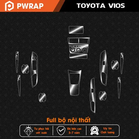 Chi Tiết Dán Ppf Nội Thất Toyota Vios Bản Bản E