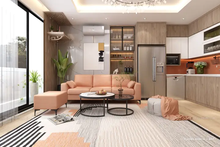 Phương án thiết kế 3D nội thất chung cư VP4 Linh Đàm nhà anh Hải: Phương án thiết kế 3D nội thất chung cư VP4 Linh Đàm nhà anh Hải:
