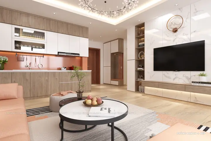 Phương án thiết kế 3D nội thất chung cư VP4 Linh Đàm nhà anh Hải: Phương án thiết kế 3D nội thất chung cư VP4 Linh Đàm nhà anh Hải: