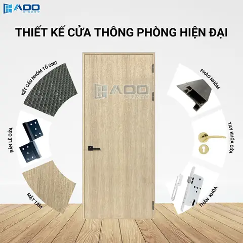 5.1. Cửa gỗ Honeycomb