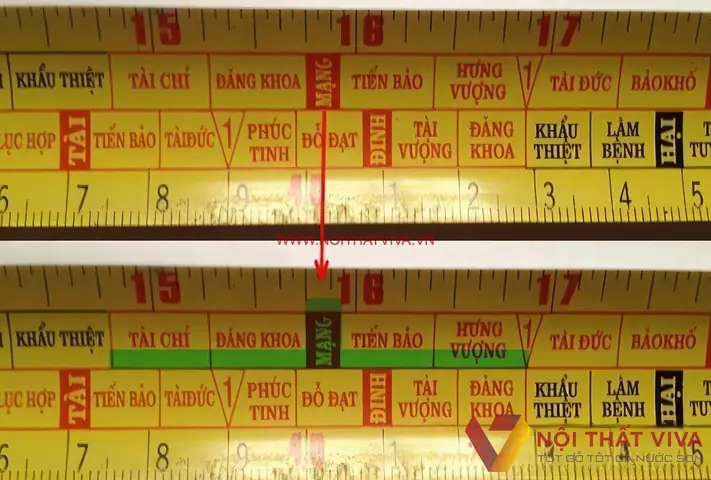 2. Cấu tạo về thước Lỗ ban chuẩn 2. Cấu tạo về thước Lỗ ban chuẩn