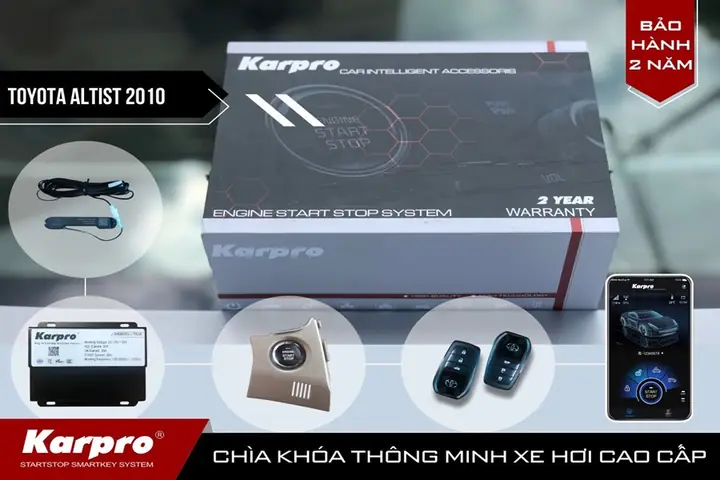 Chìa khóa thông minh Smartkey Karpro theo xe Altis 2007-2012