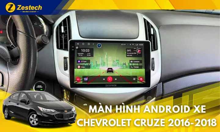 Z18 360 – Màn Hình Ô Tô Cho Xe Chevrolet Cruze 2016-2018