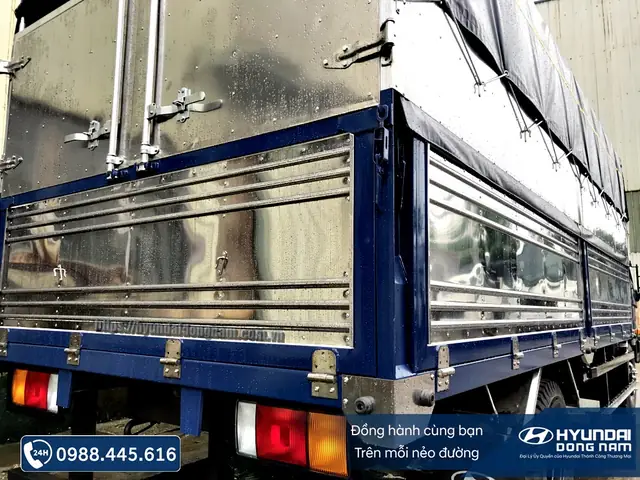 Thùng mui bạt xe tải Hyundai Mighty 2017 trọng tải 7.8 tấn