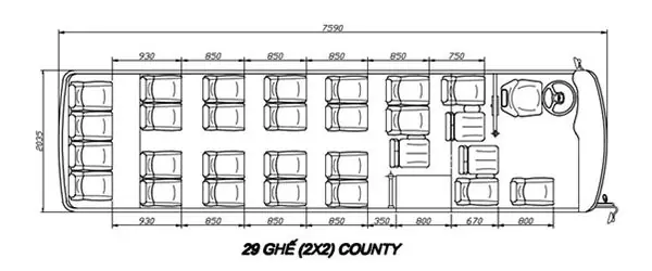 Hyundai County 29 Chỗ Hyundai County 29 Chỗ