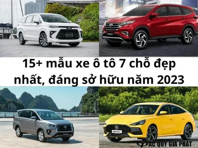 Top các mẫu xe ô tô 7 chỗ được ưa chuộng nhất