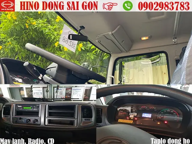 1.3 Nội Thất Cabin Hino 500 (model 15 Tấn) 1.3 Nội Thất Cabin Hino 500 (model 15 Tấn)