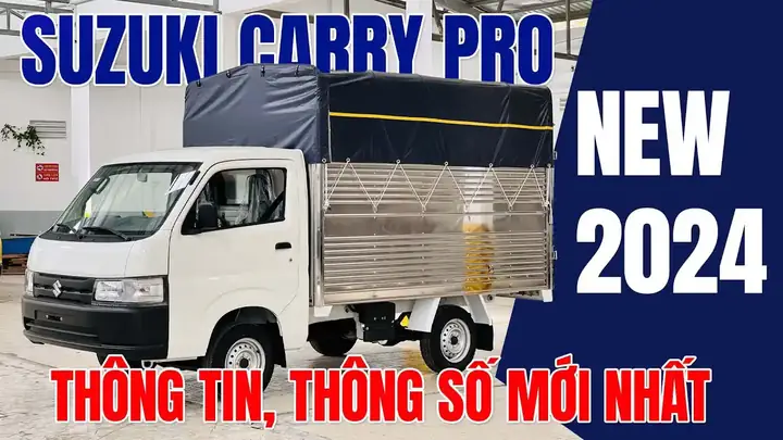 Xe tải 750kg Suzuki Carry Pro 2024 thùng mui bạt giá bán bao nhiêu ? thông số kỹ thuật, kích thước thùng xe tải 750kg Suzuki Carry Pro 2024 thùng mui bạt là bao nhiêu ?