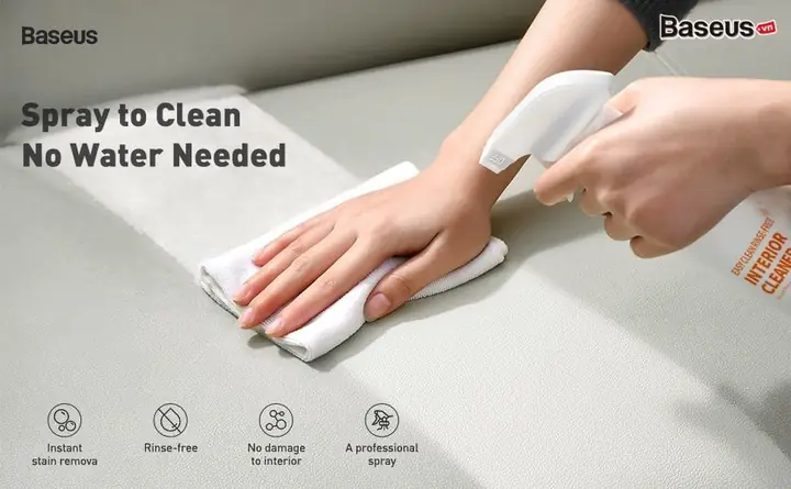 Hình ảnh chi tiết Dung dich tẩy rửa, vệ sinh chuyên dụng cho nội thất xe ô tô Baseus Easy Clean Rinse-free Car Interior Cleaner
