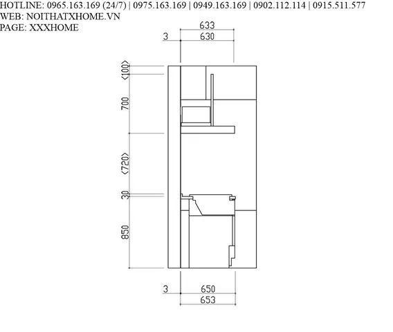Tủ bếp Takara Standard - Emage màu VPI X HOME Hà Nội