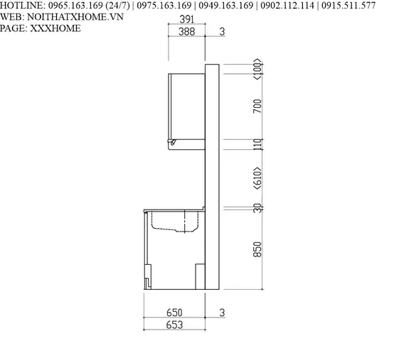Tủ bếp Takara Standard - Emage màu VPI X HOME Hà Nội