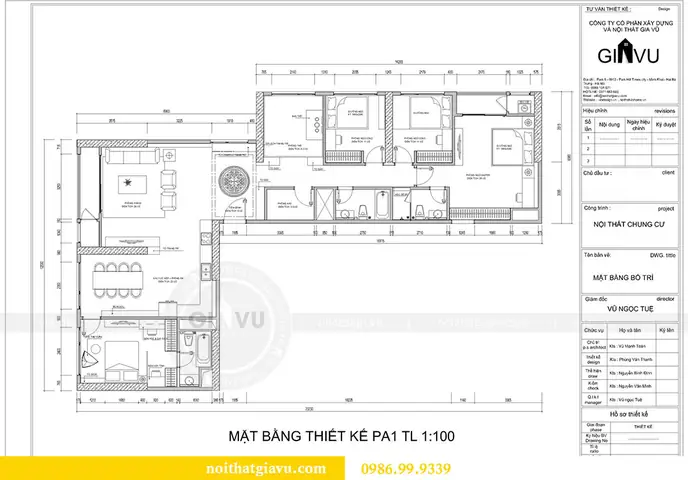 Thiết Kế Thi Công Nội Thất Chung Cư Green Bay Sang Trọng, Đẳng Cấp
