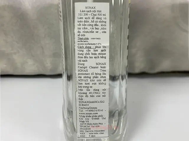 Chai Xịt Vệ Sinh Nội Thất Xe Ô Tô Sonax Interior Cleaner - 500ml