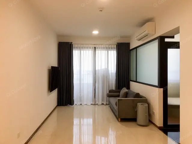Hình ảnh thi công hoàn thiện nội thất phòng khách – bếp của căn hộ One Verandah Hình ảnh thi công hoàn thiện nội thất phòng khách – bếp của căn hộ One Verandah