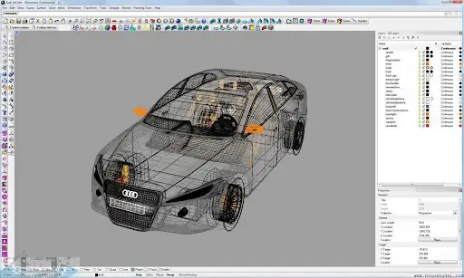 Phần mềm vẽ mô hình 3D Rhinoceros