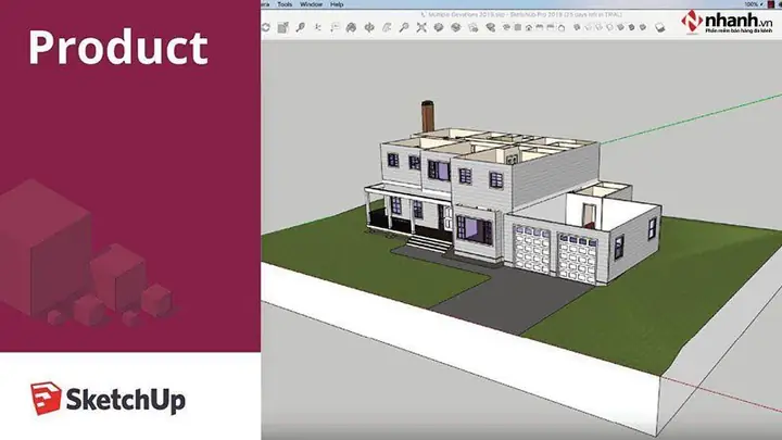 1. Phần mềm thiết kế nhà 3d miễn phí SketchUp