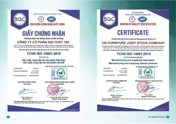 GIẤY CHỨNG NHẬN
