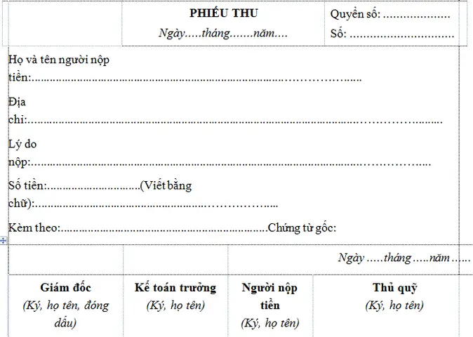 Hướng Dẫn Lập Và Sử Dụng Phiếu Thu Thiết Kế Thi Công Nội Thất