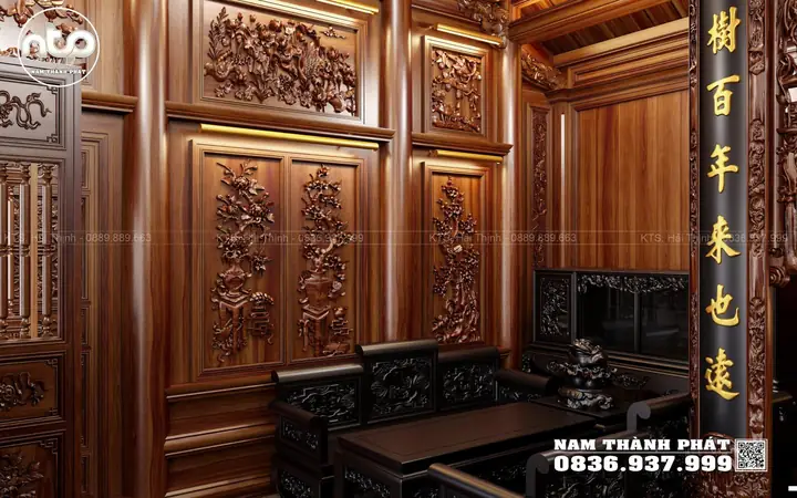 2. Nội Thất Nhà Gỗ Trên Tầng 2 Cực Đẹp