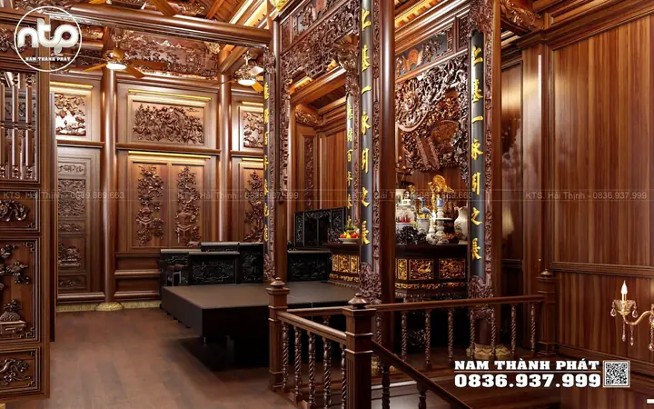 2. Nội Thất Nhà Gỗ Trên Tầng 2 Cực Đẹp