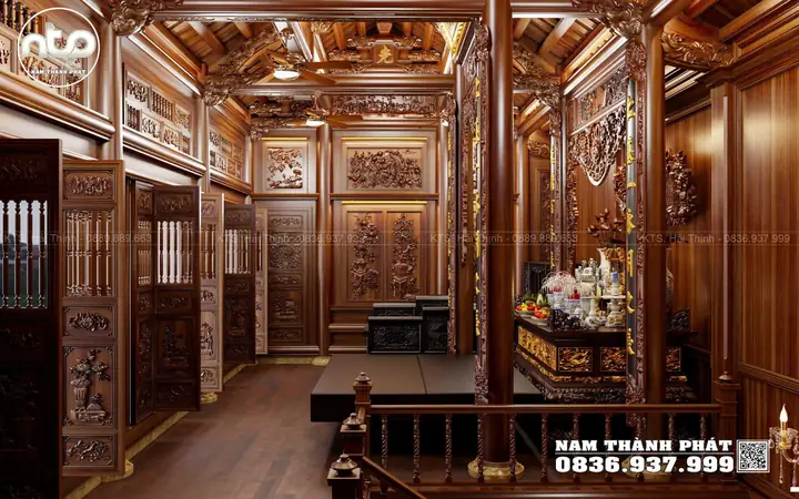 2. Nội Thất Nhà Gỗ Trên Tầng 2 Cực Đẹp