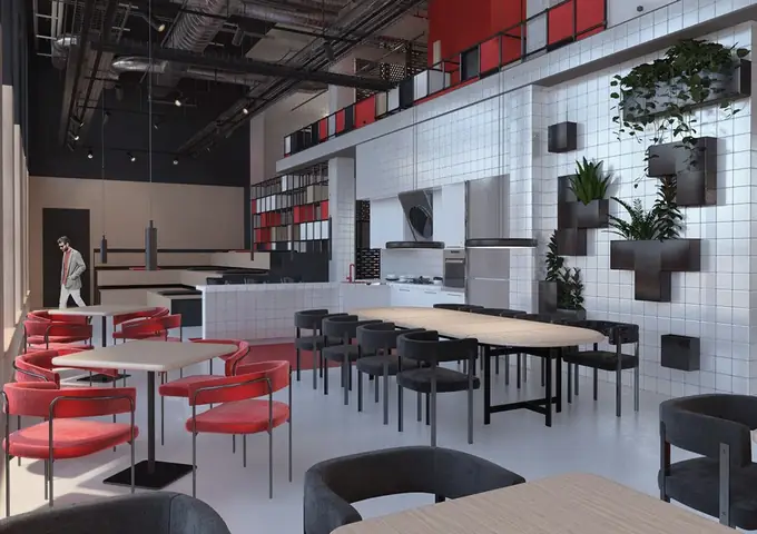 Phối Cảnh Nội Thất Văn Phòng 3d Cho Dự Án Coworking Space Central Cowork