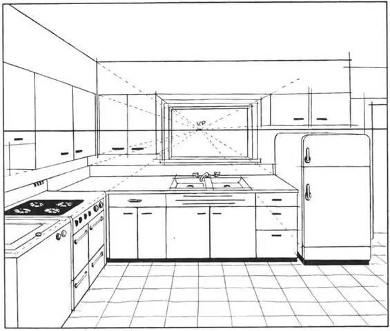 Một vài mẫu ảnh phối cảnh 1 điểm tụ điển hình