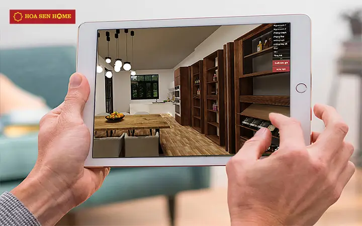 Thử Màu Sơn Bằng Ứng Dụng Hoa Sen Home 3D