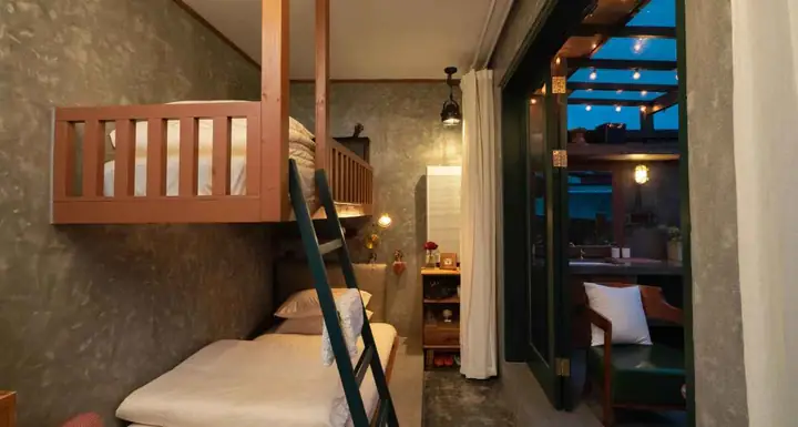 Thiết Kế Phòng Ngủ Homestay Được Bố Trí Giường Tầng